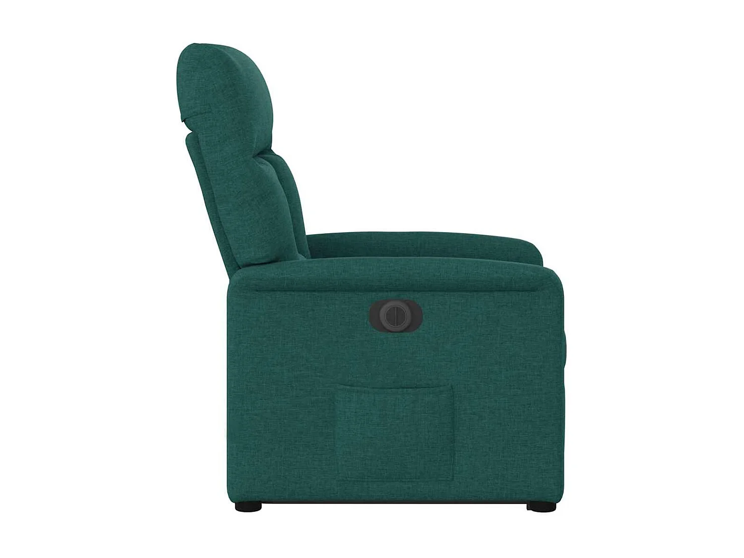 Silla de relax | Sillón eléctrico reclinable elevable de tela verde oscuro SHL4007