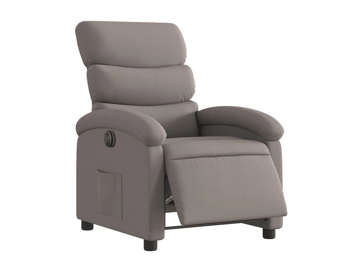 Relaxsessel Elektrisch | Lounge Sessel indoor Taupe Stoff SHL75559
