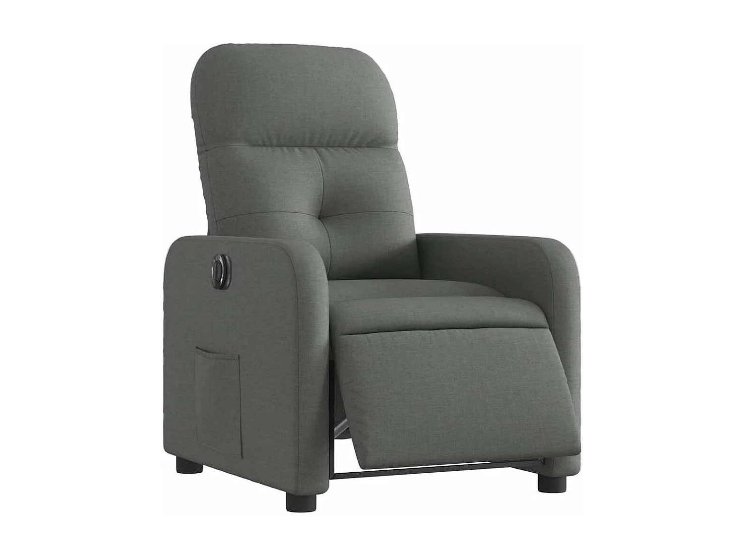 Fauteuil inclinable électrique-Chaise de relax-Fauteuil salon Gris foncé Tissu SHL5270
