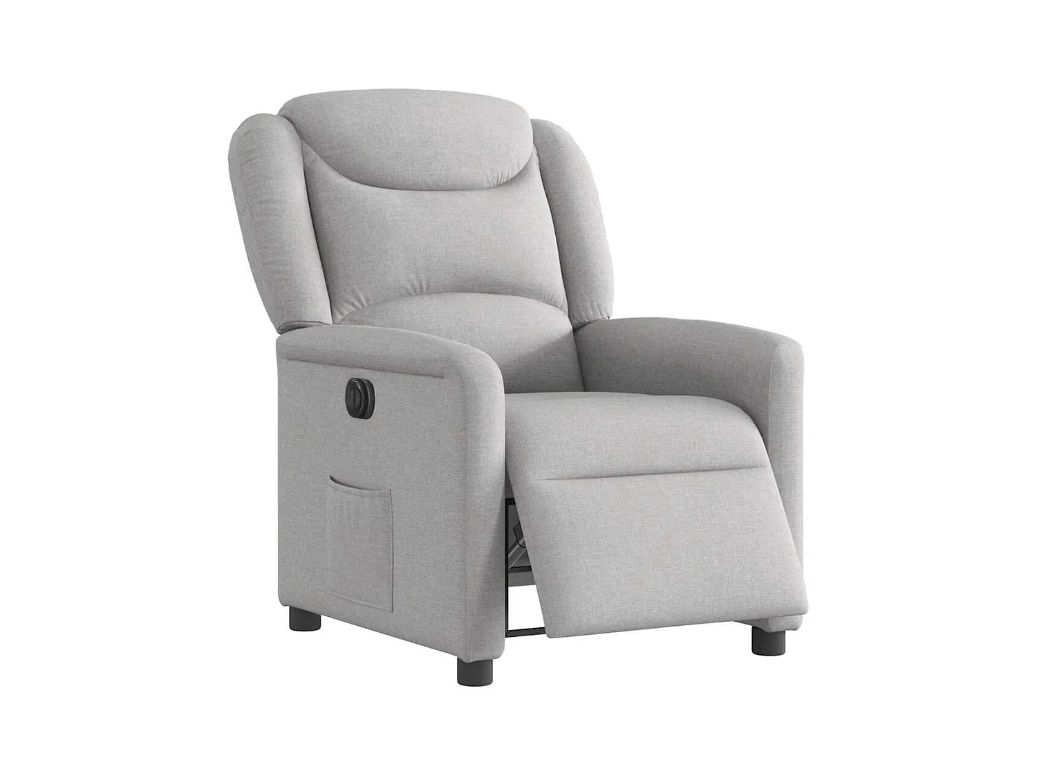 Fauteuil inclinable électrique-Chaise de relax-Fauteuil TV gris nuage tissu SHL2207