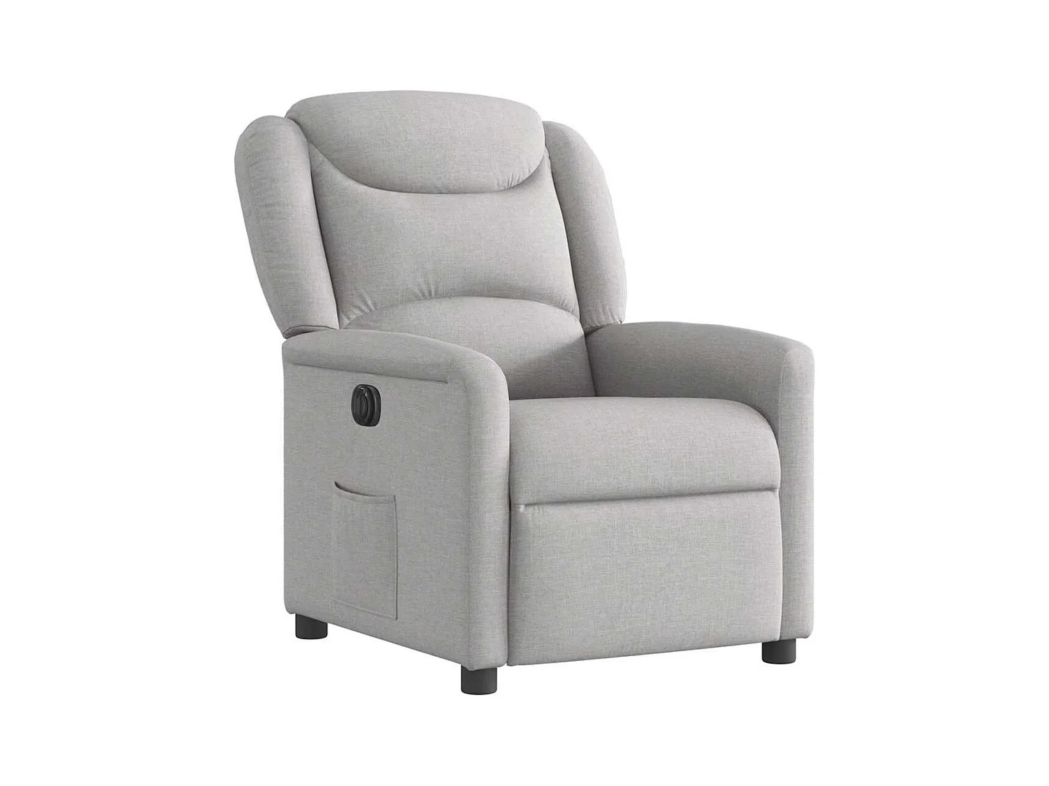 Fauteuil inclinable électrique-Chaise de relax-Fauteuil TV gris nuage tissu SHL2207