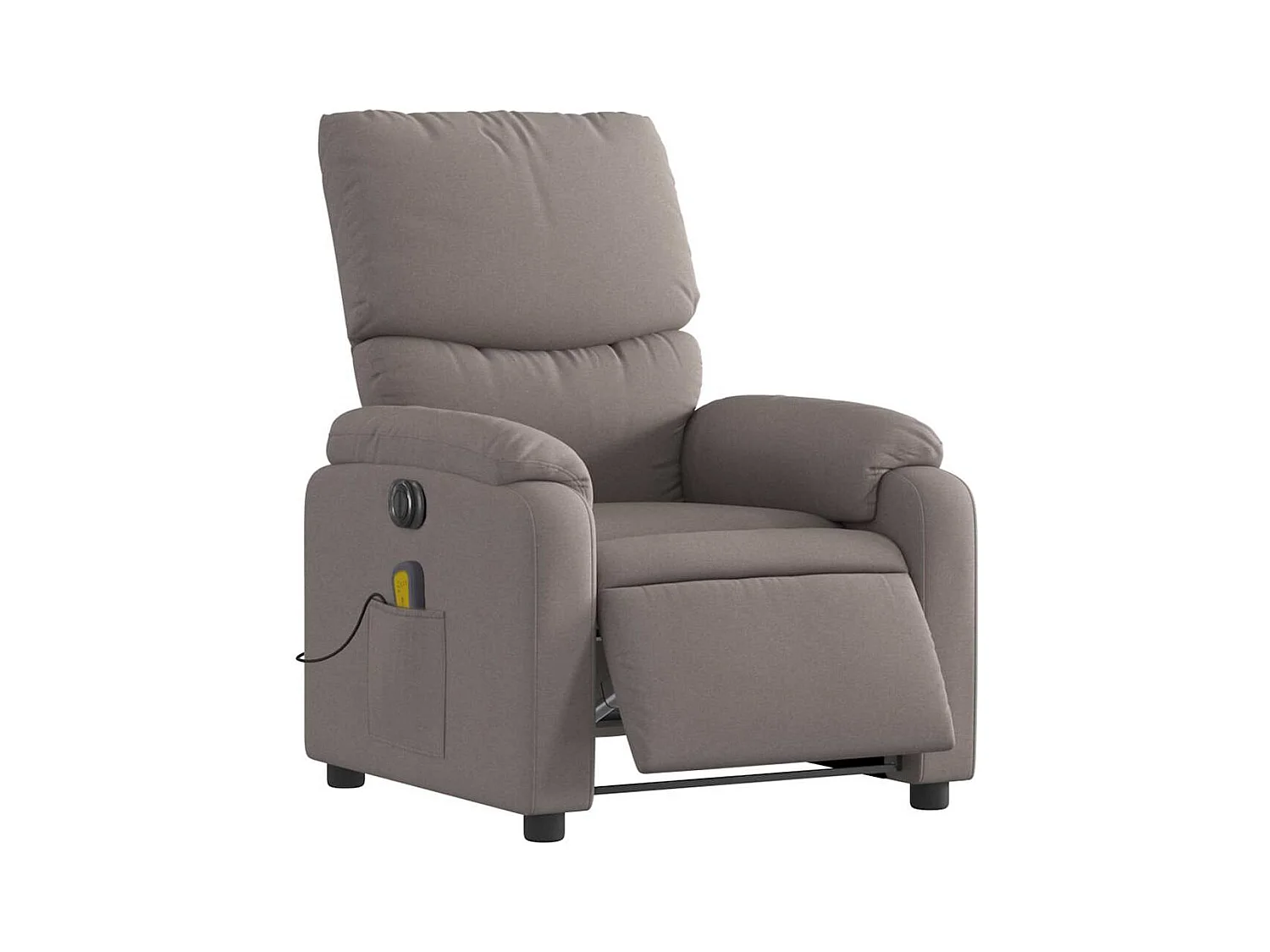 Sillón de relax | Sillón reclinable de masaje eléctrico tela gris taupe SHL5450