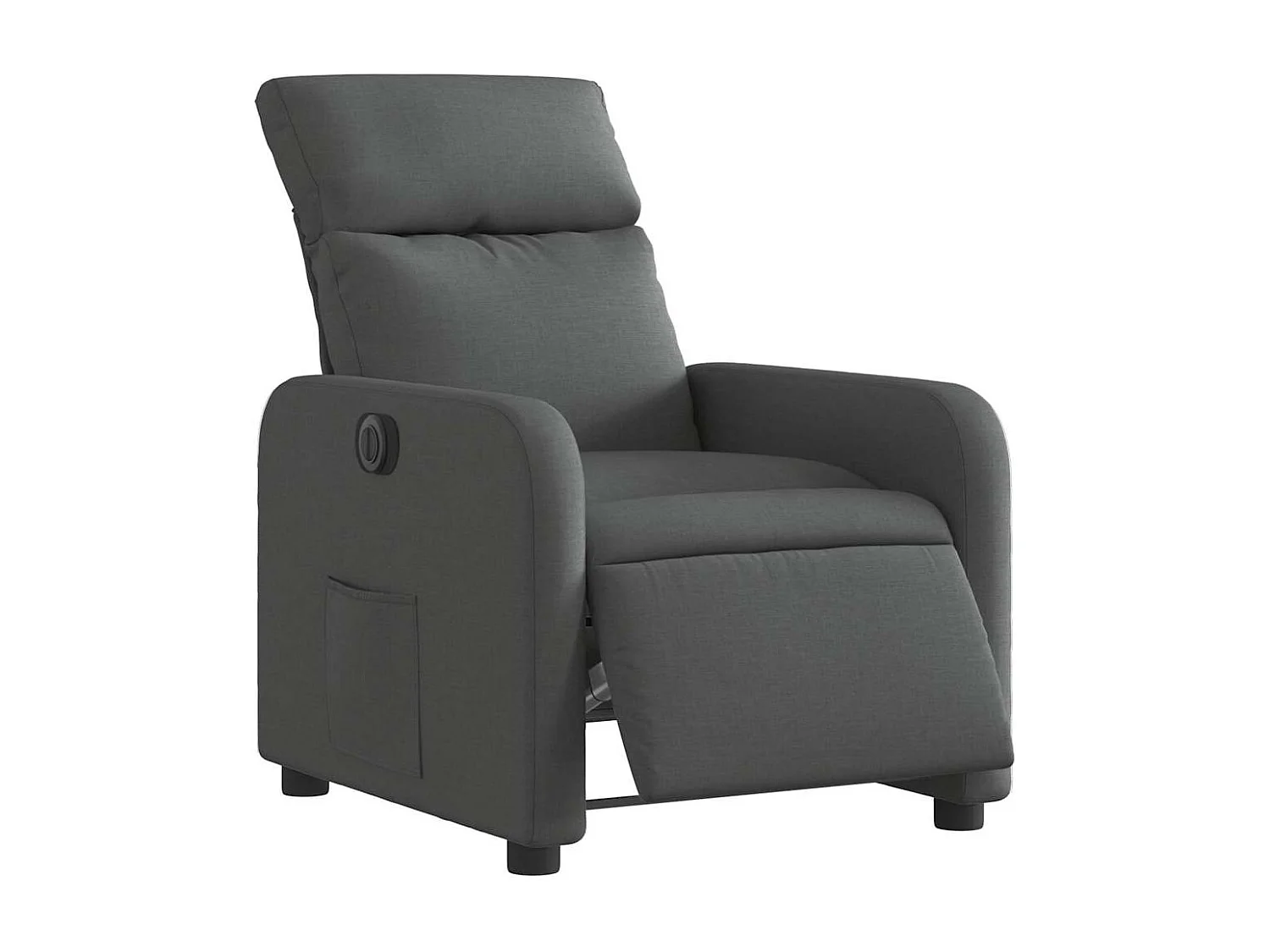 Fauteuil inclinable électrique-Chaise de relax-Fauteuil salon Gris foncé Tissu SHL2692