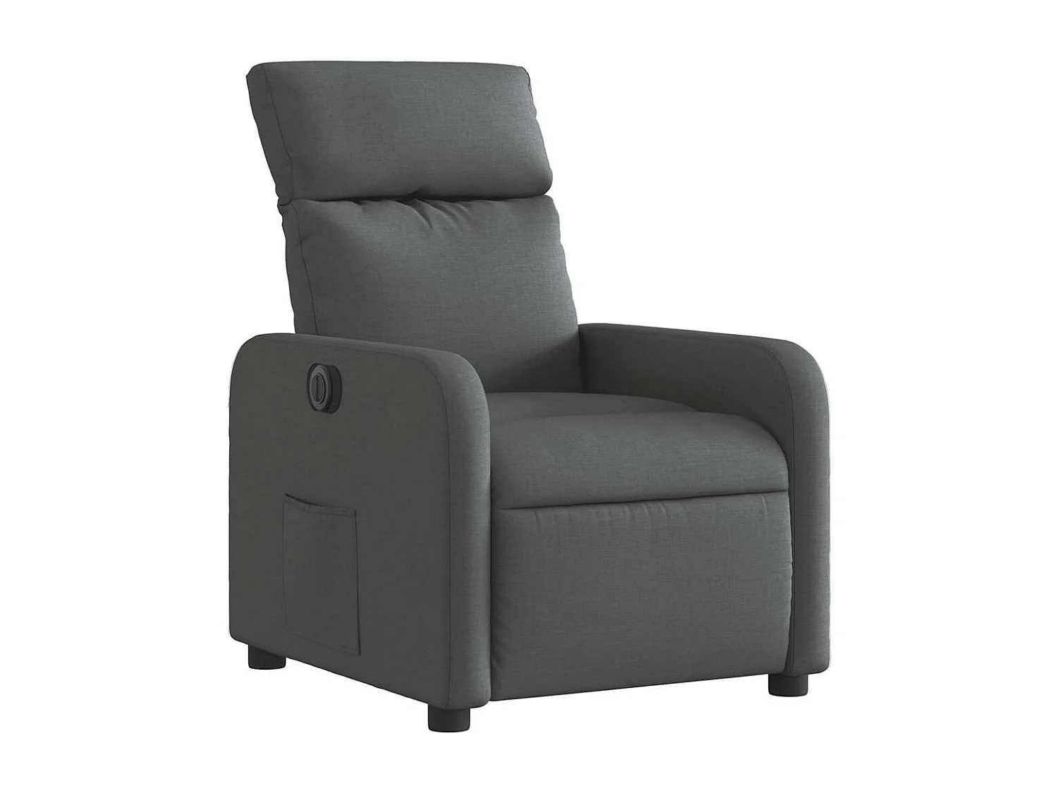 Fauteuil inclinable électrique-Chaise de relax-Fauteuil salon Gris foncé Tissu SHL2692