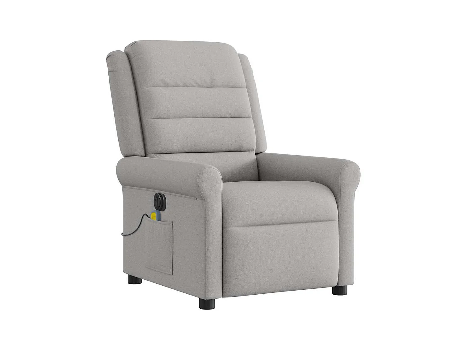 Fauteuil inclinable électrique-Fauteuil de massage de Salon gris nuage tissu SHL4067