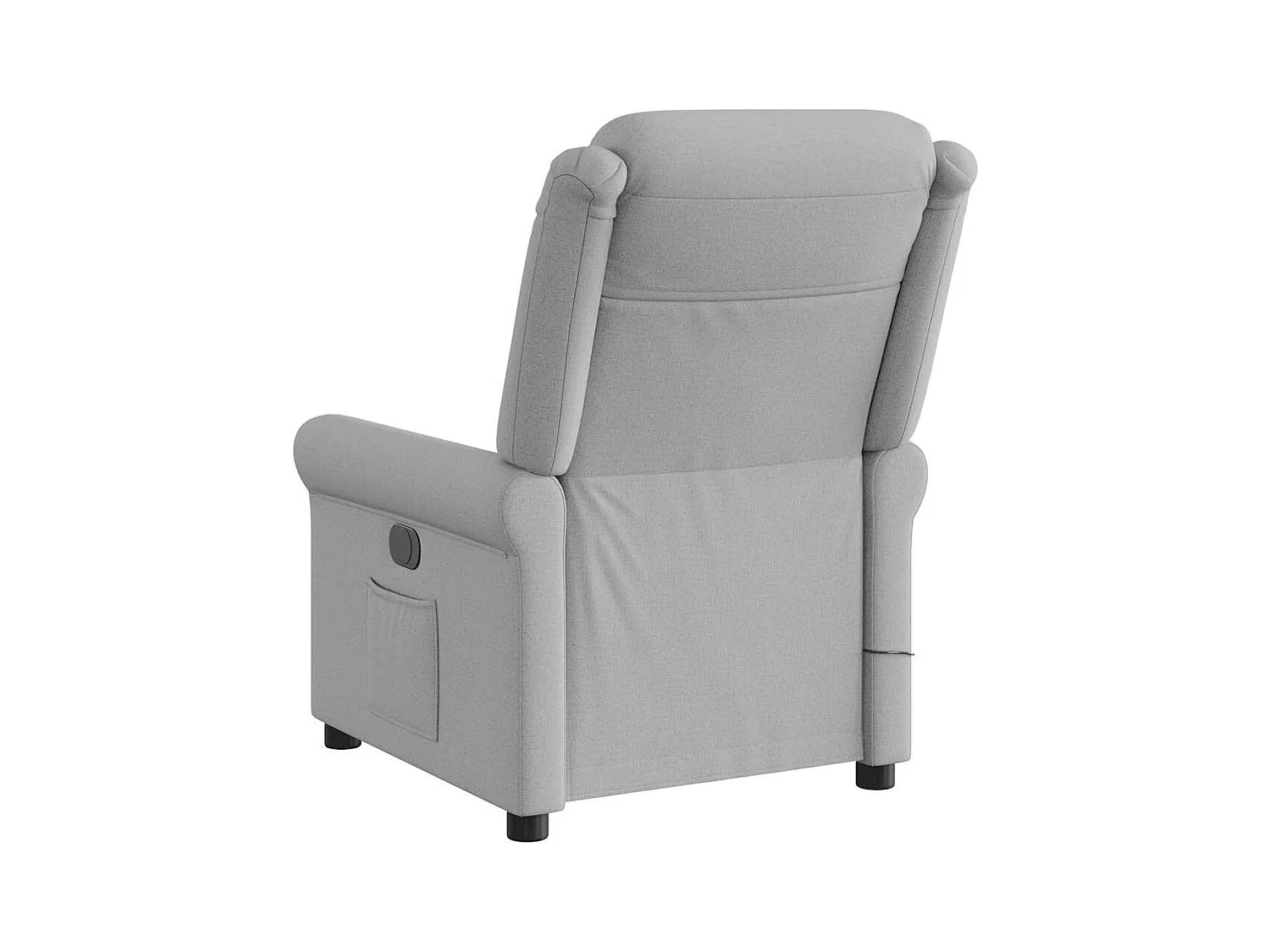 Fauteuil inclinable électrique-Fauteuil de massage de Salon gris nuage tissu SHL4067
