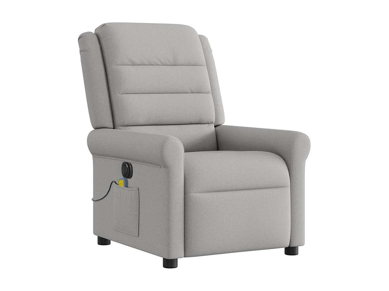 Fauteuil inclinable électrique-Fauteuil de massage de Salon gris nuage tissu SHL4067