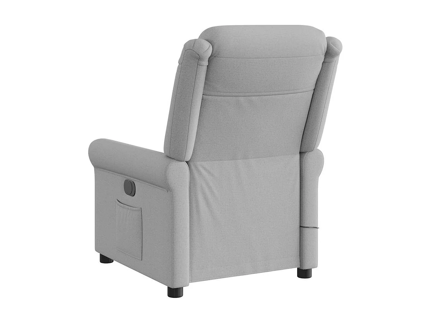 Fauteuil inclinable électrique-Fauteuil de massage de Salon gris nuage tissu SHL4067