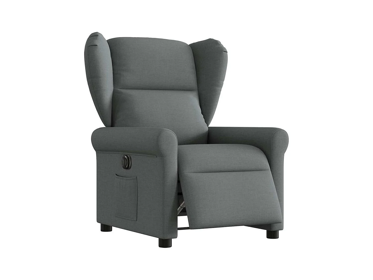 Fauteuil inclinable électrique-Chaise de relax-Fauteuil TV Gris foncé Tissu SHL3406