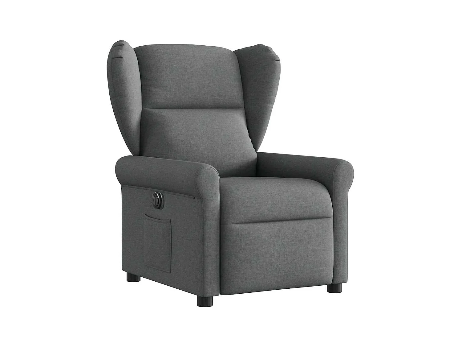 Fauteuil inclinable électrique-Chaise de relax-Fauteuil TV Gris foncé Tissu SHL3406