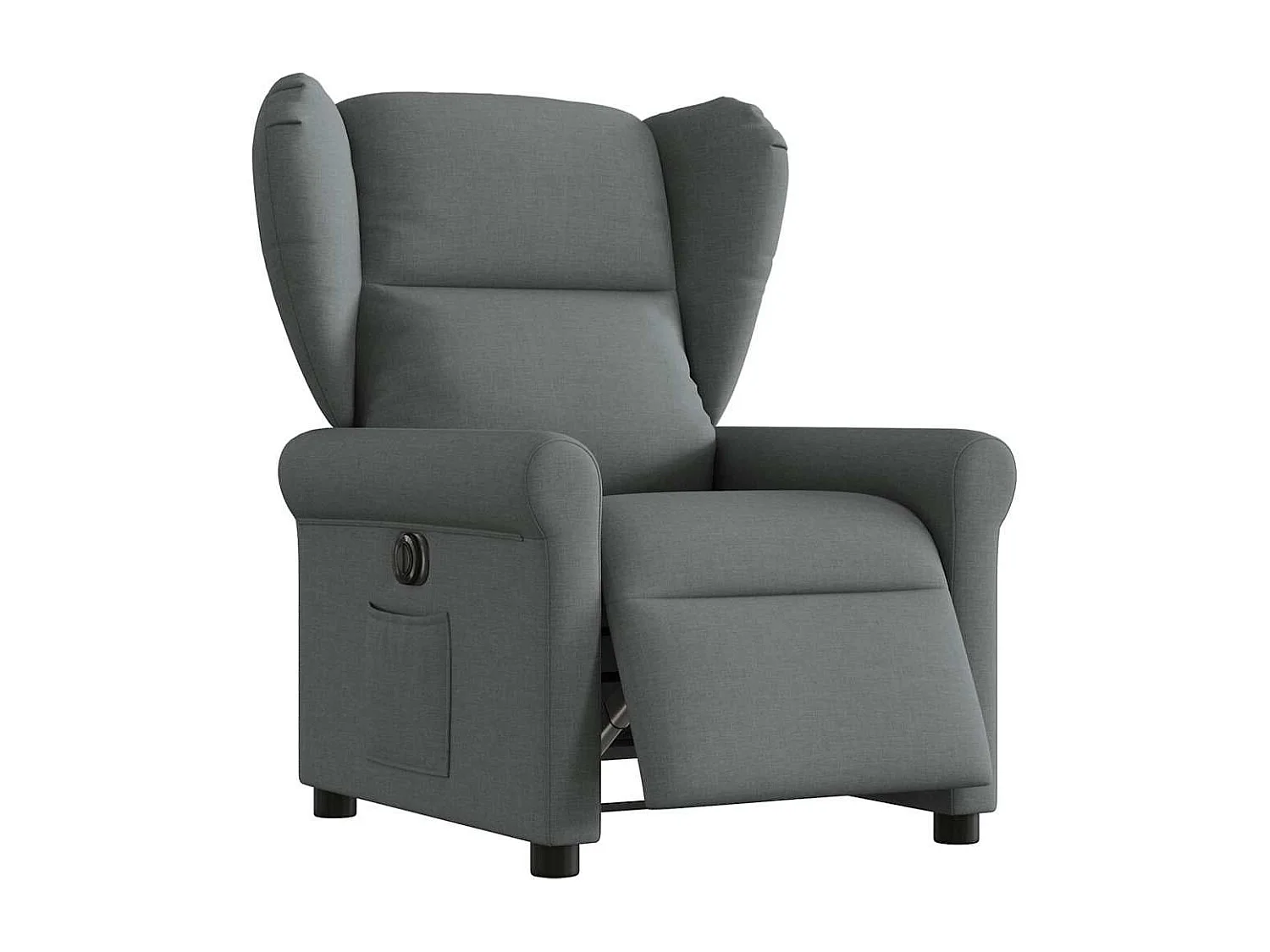 Fauteuil inclinable électrique-Chaise de relax-Fauteuil TV Gris foncé Tissu SHL3406