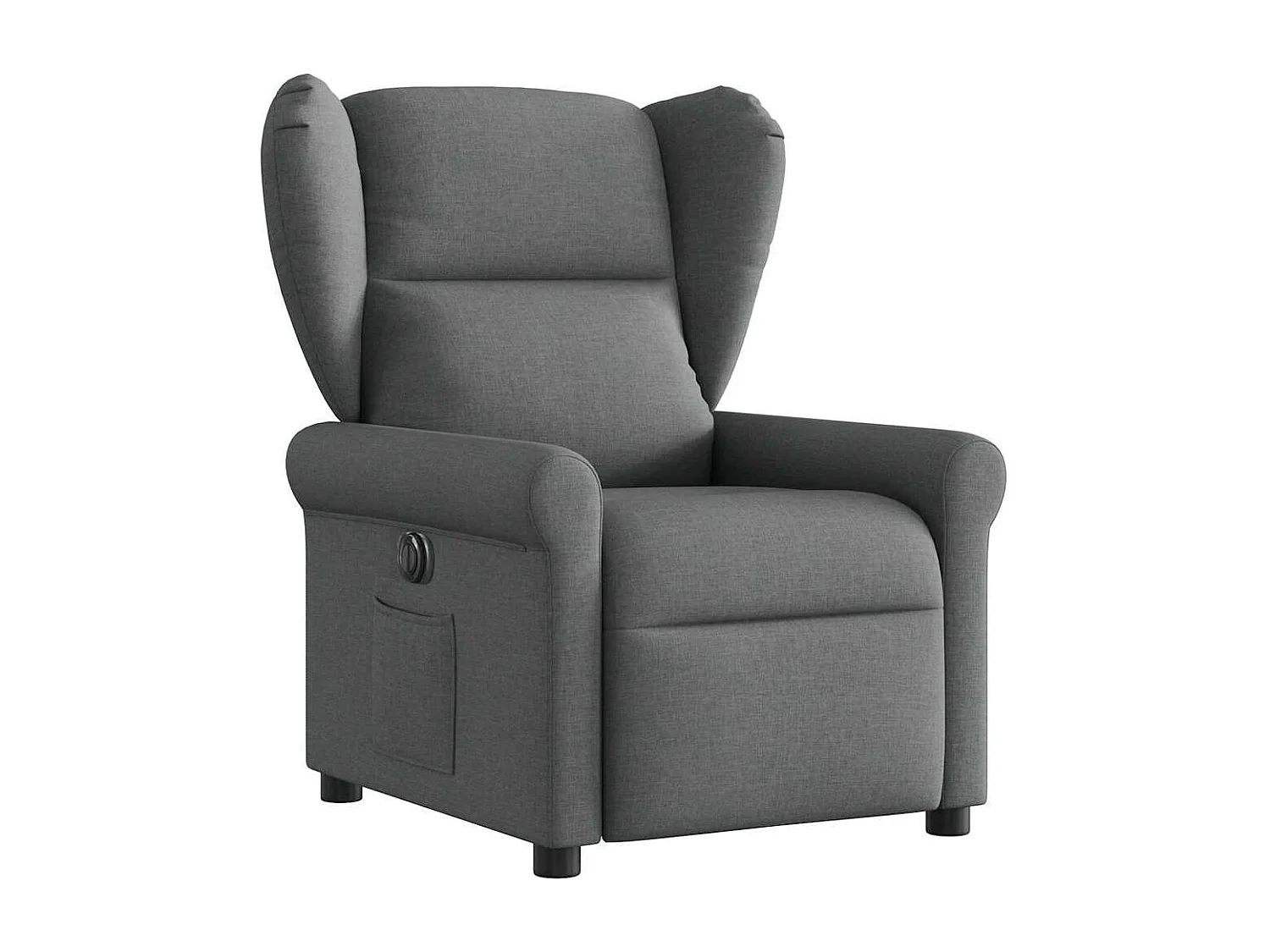 Fauteuil inclinable électrique-Chaise de relax-Fauteuil TV Gris foncé Tissu SHL3406