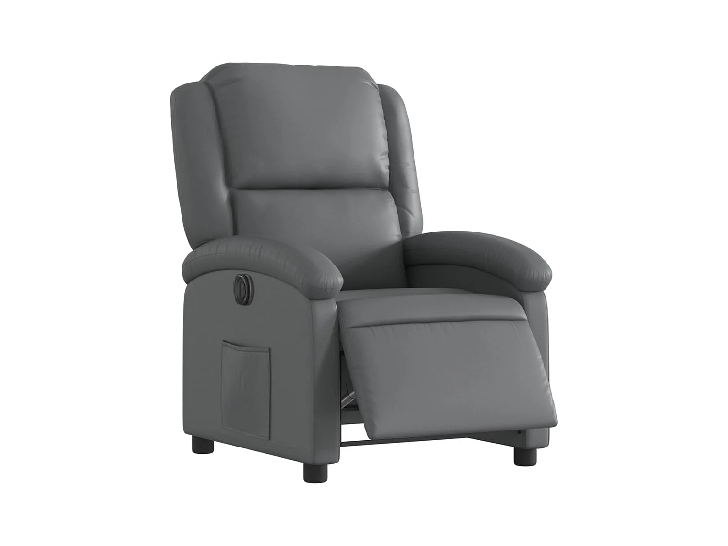 Sillón de relax | Silla | Sillón reclinable eléctrico de cuero sintético gris SHL3005
