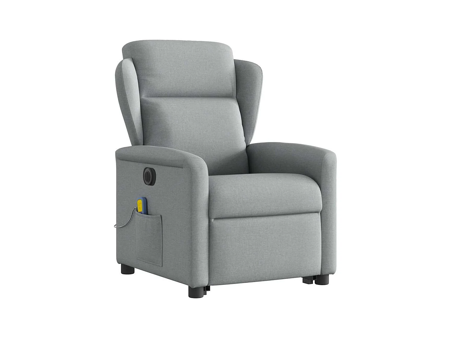 Sillón de salón | Silla | Sillón de masaje eléctrico reclinable elevable tela gris claro SHL3857