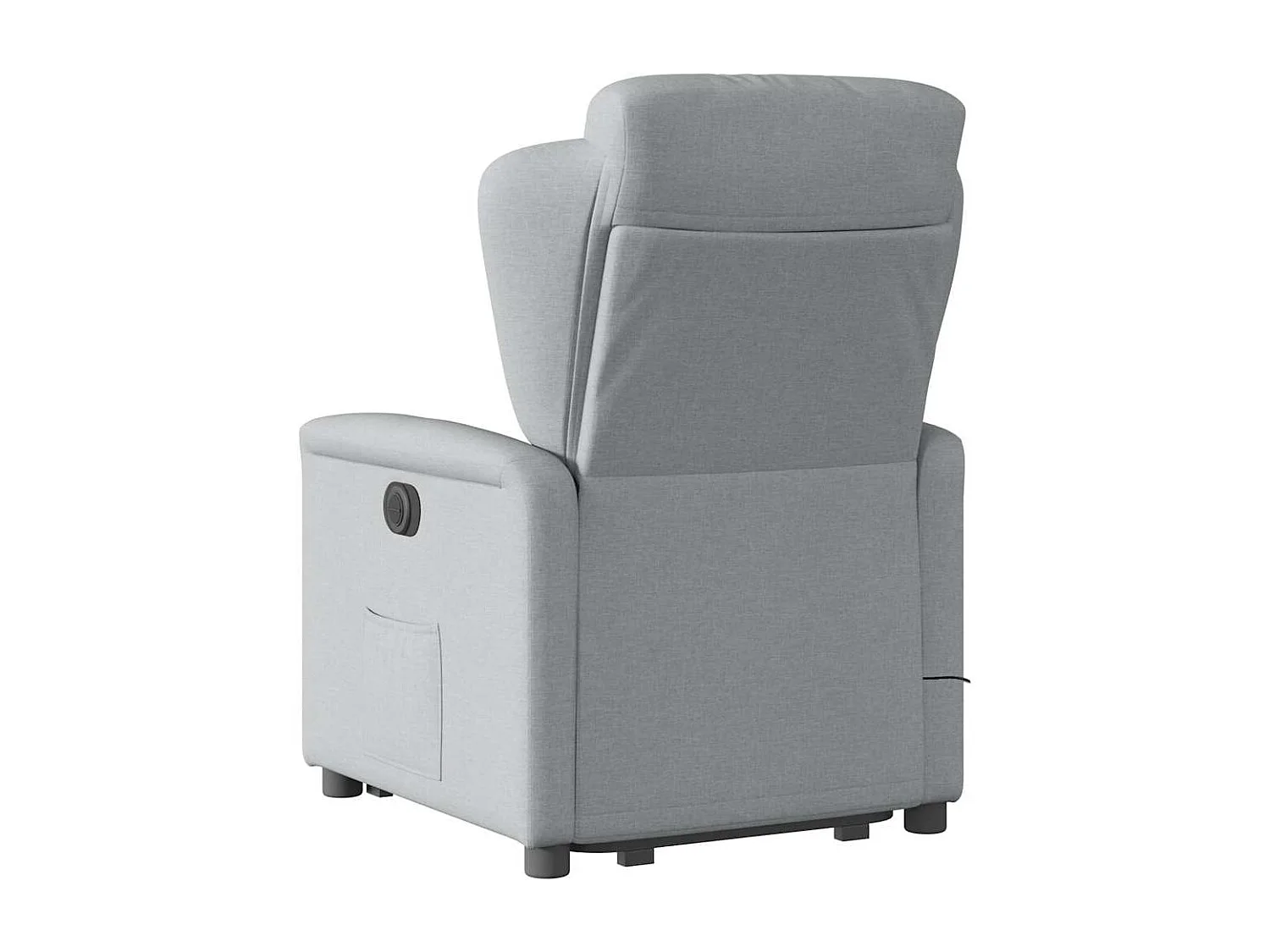 Elektrischer Massagesessel mit Aufstehhilfe Hellgrau Stoff SHL90024