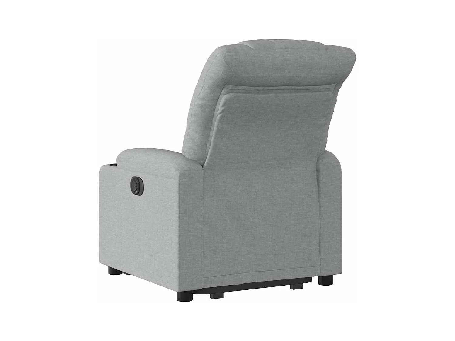 Silla de relax | Sillón eléctrico reclinable elevable de tela gris claro SHL6734