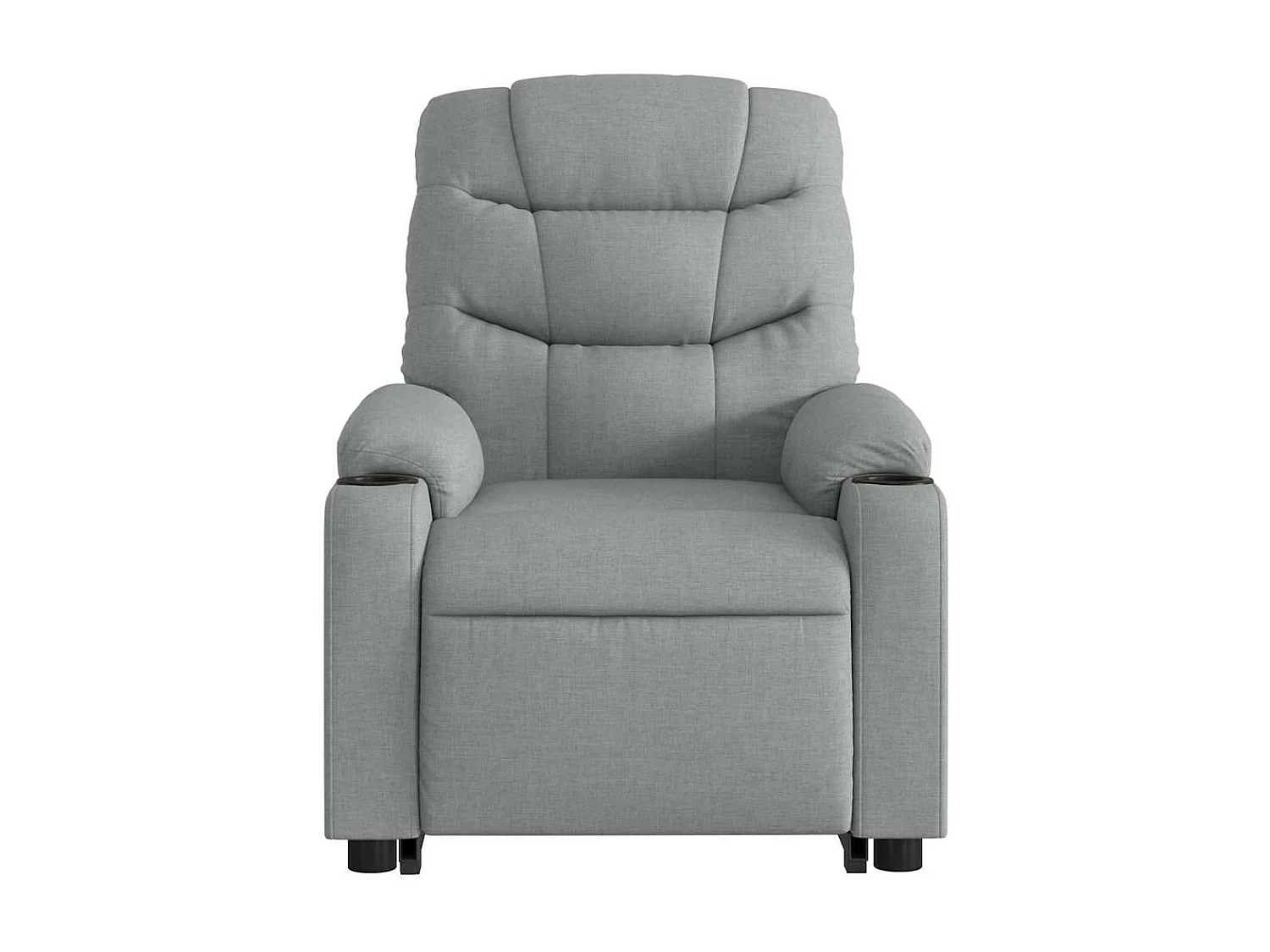 Fauteuil inclinable électrique-Chaise de relax-Fauteuil salon gris clair tissu SHL4626