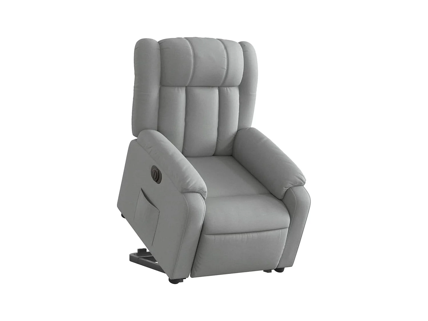 Silla de relax | Sillón eléctrico reclinable elevable de tela gris claro SHL5432