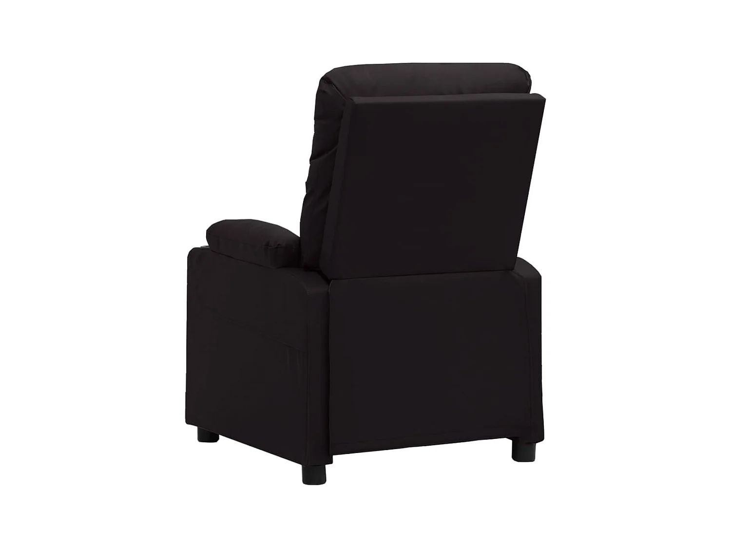 Silla de relax | Sillón elevable cuero sintético negro SHL9361