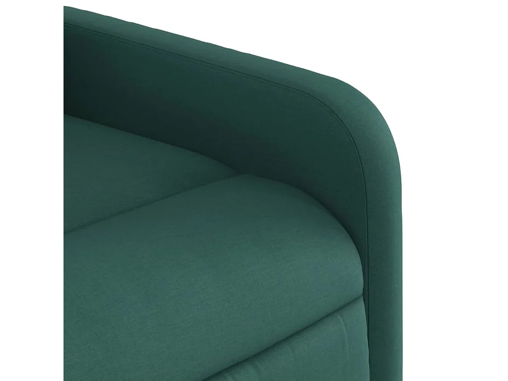 Fauteuil inclinable-Chaise de relax-Fauteuil de Massage Vert foncé Tissu SHL4102