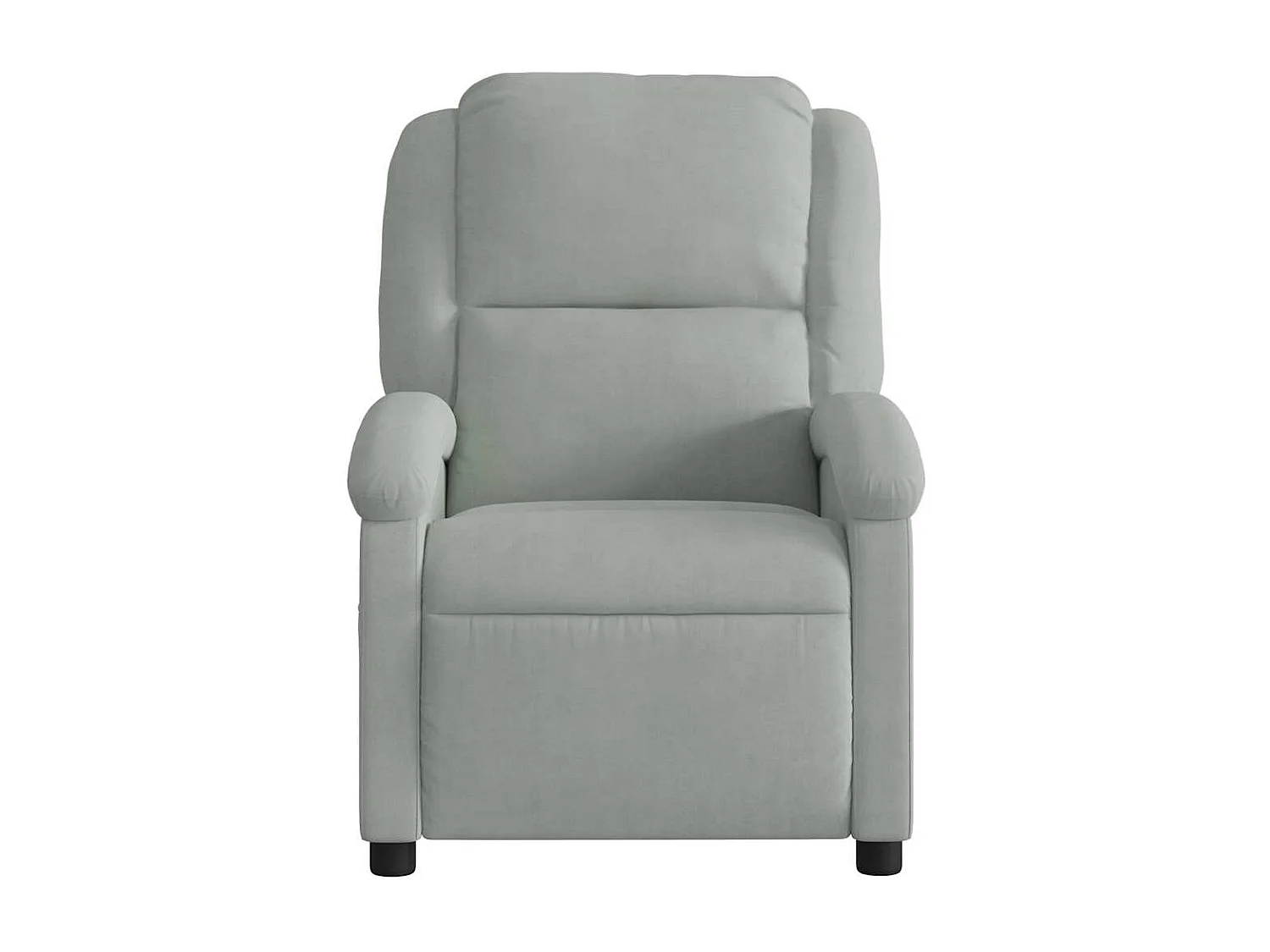 Fauteuil inclinable-Chaise de relax-Fauteuil de Massage gris clair velours SHL3313