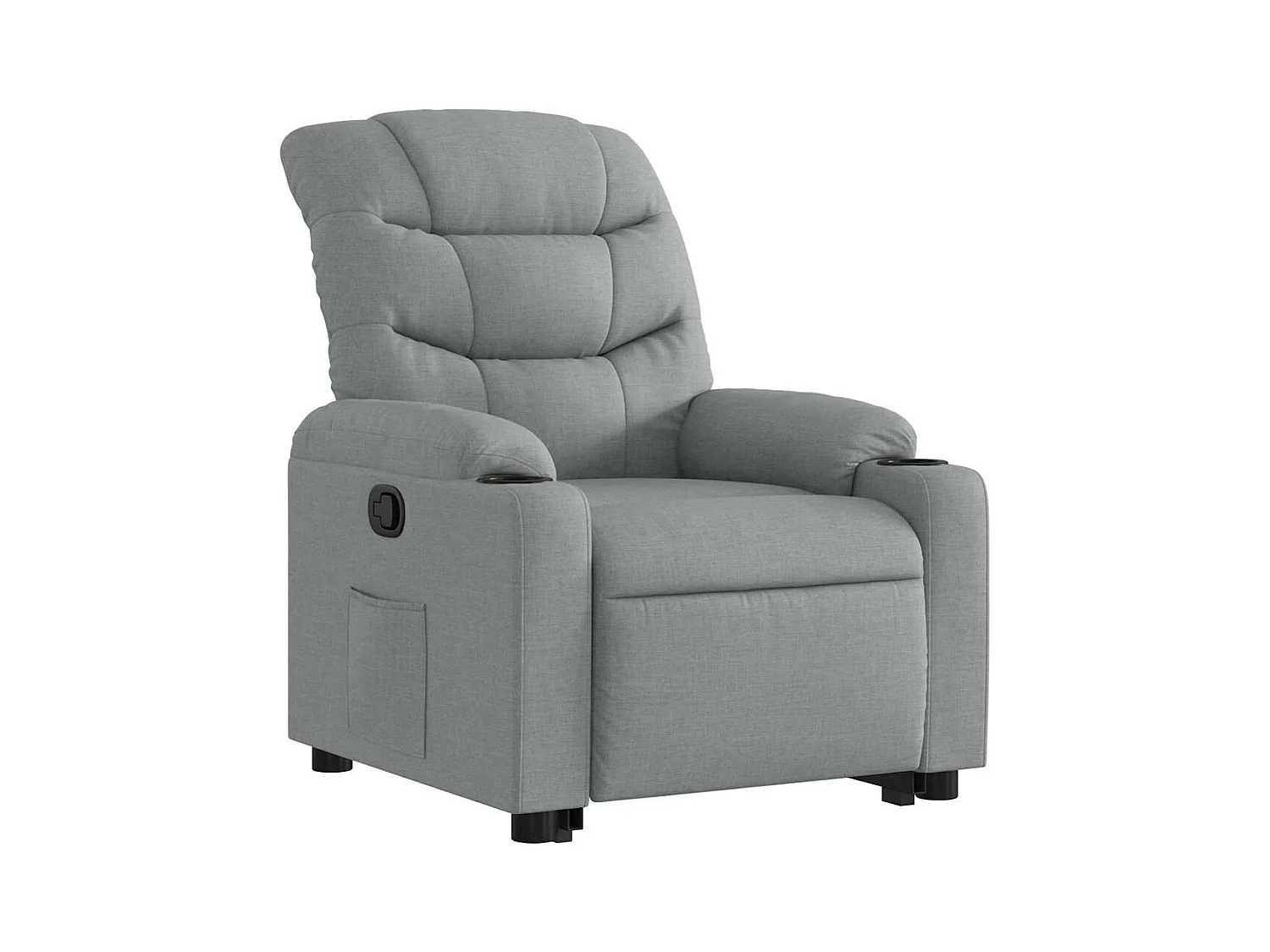 Sillón de relax | Silla | Sillón reclinable elevable de tela gris claro SHL6158