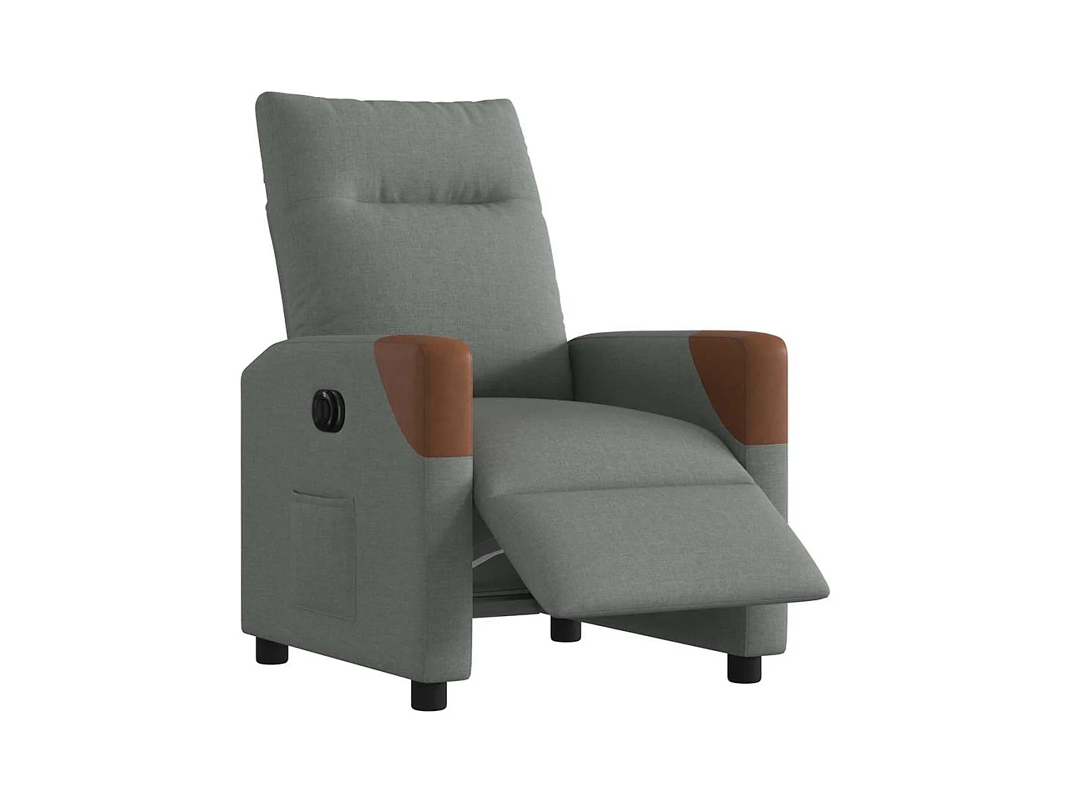 Fauteuil inclinable électrique-Chaise de relax-Fauteuil TV Gris foncé Tissu SHL3753
