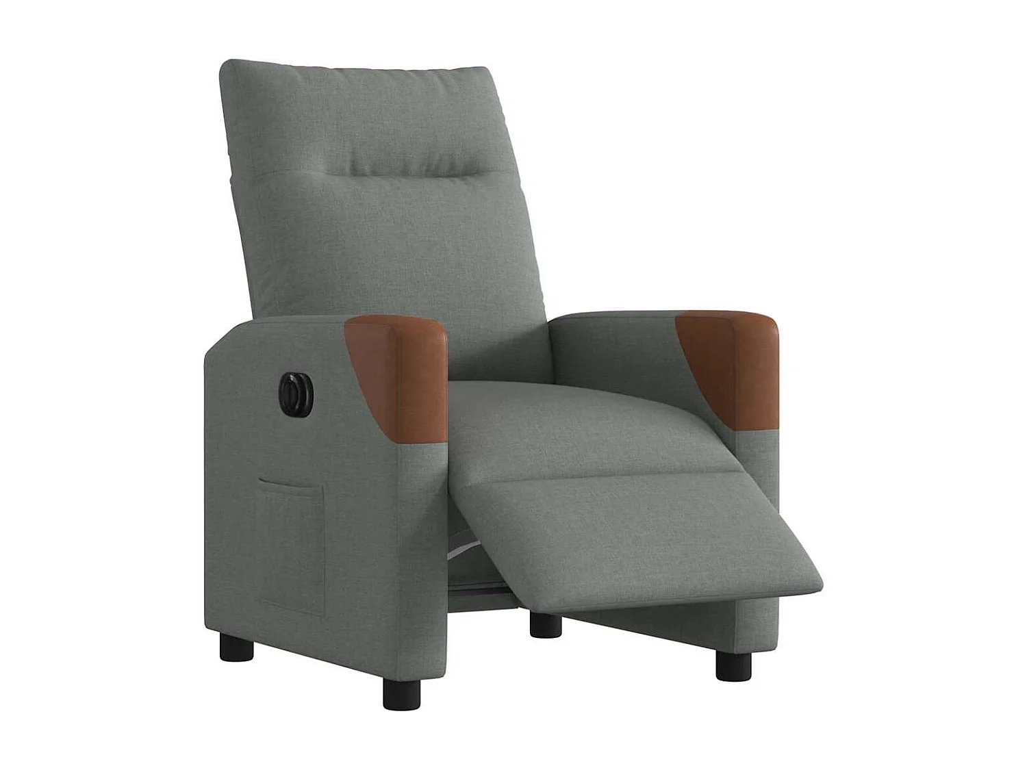 Fauteuil inclinable électrique-Chaise de relax-Fauteuil TV Gris foncé Tissu SHL3753