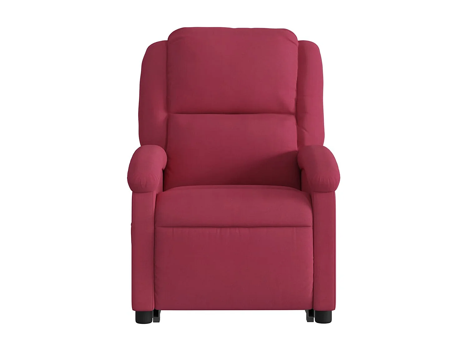 Fauteuil inclinable-Chaise de relax-Fauteuil salon Rouge bordeaux Velours SHL4419