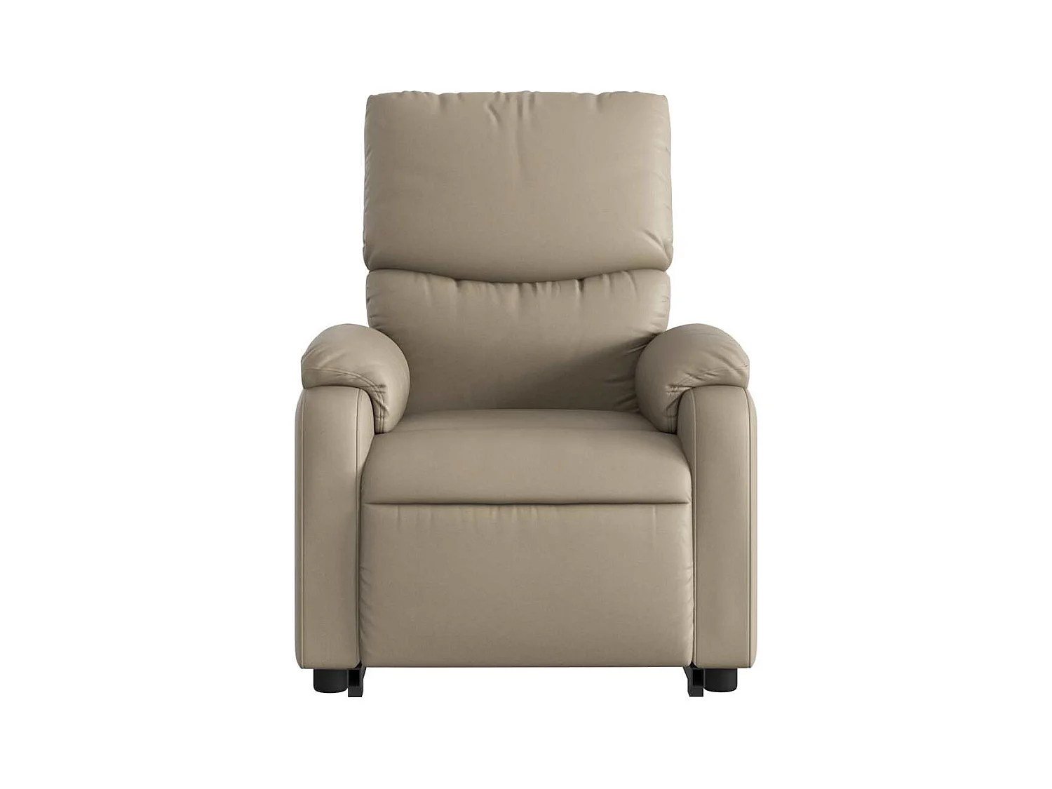 Fauteuil inclinable-Chaise de relax-Fauteuil de Massage Cappuccino Similicuir SHL3237