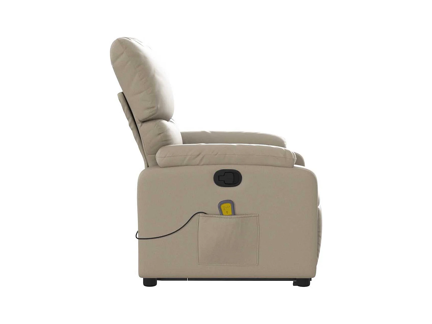 Fauteuil inclinable-Chaise de relax-Fauteuil de Massage Cappuccino Similicuir SHL3237