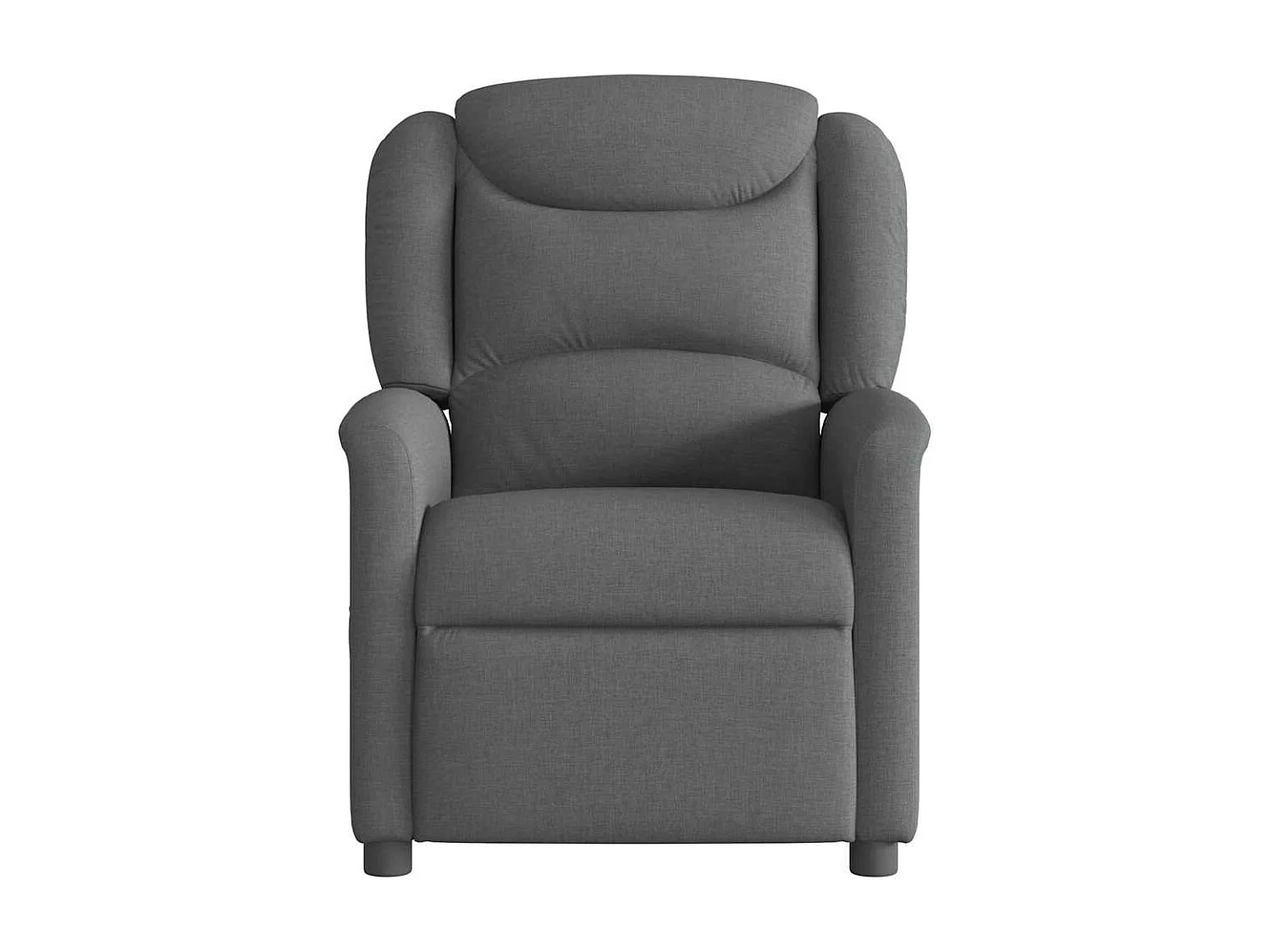 Fauteuil inclinable-Chaise de relax-Fauteuil de Massage Gris foncé Tissu SHL1225