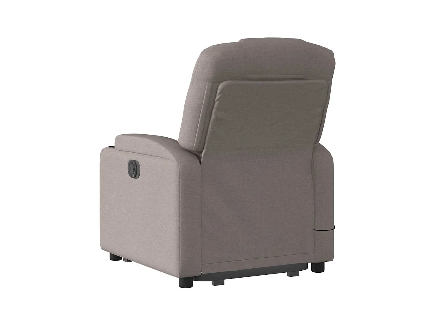 Poltrona elétrica elevatória massagens tecido cinza-acastanhado SHL624390