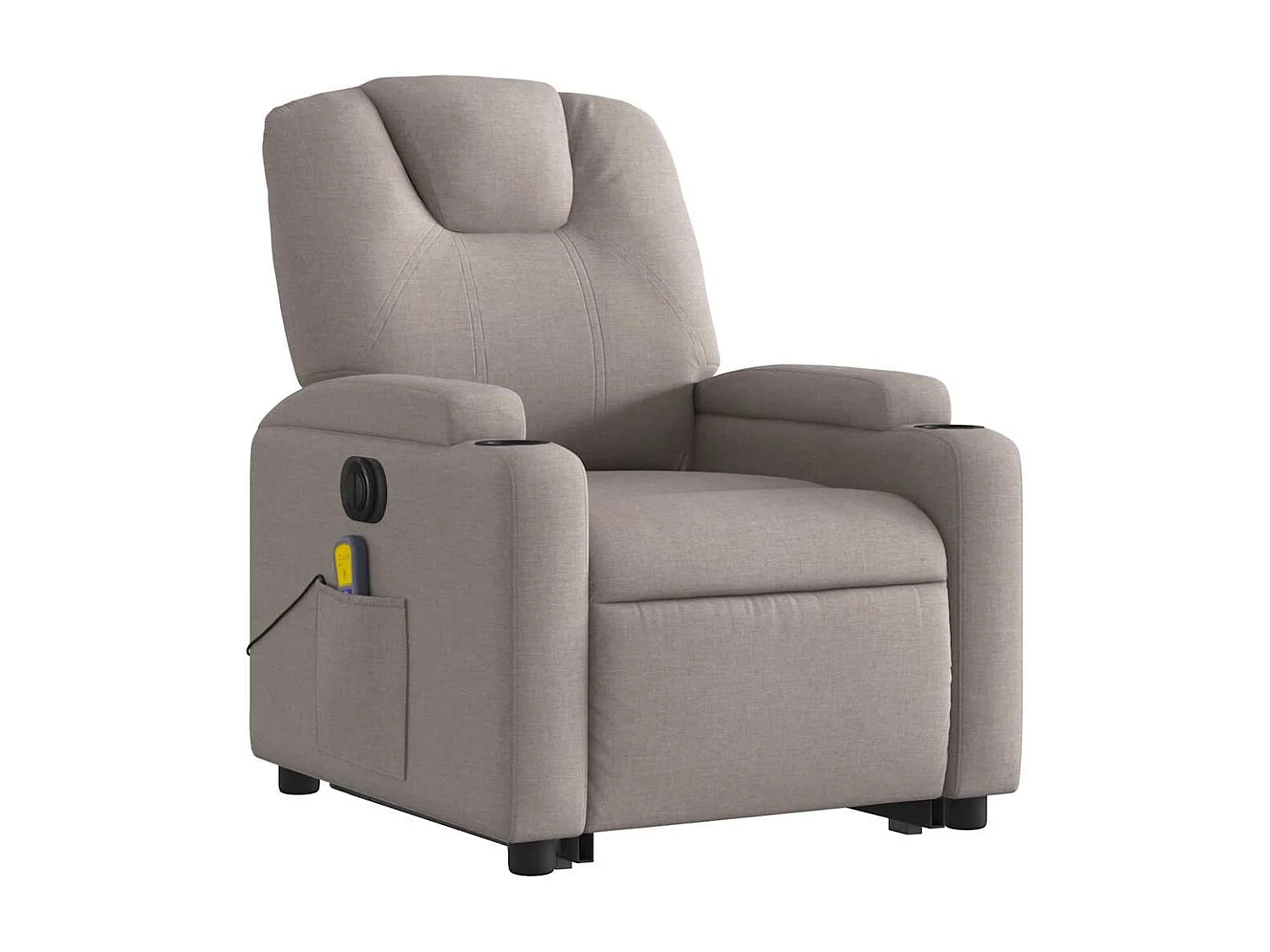 Sillón de salón | Silla | Sillón de masaje eléctrico reclinable elevable tela taupé SHL7464