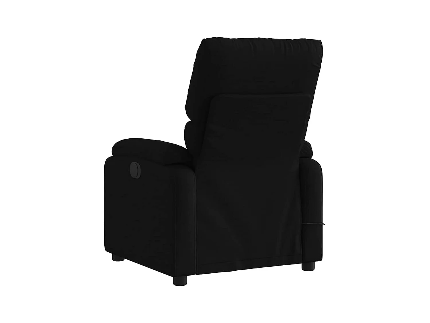 Sillón de relax | Sillón reclinable de masaje de tela negro SHL7368