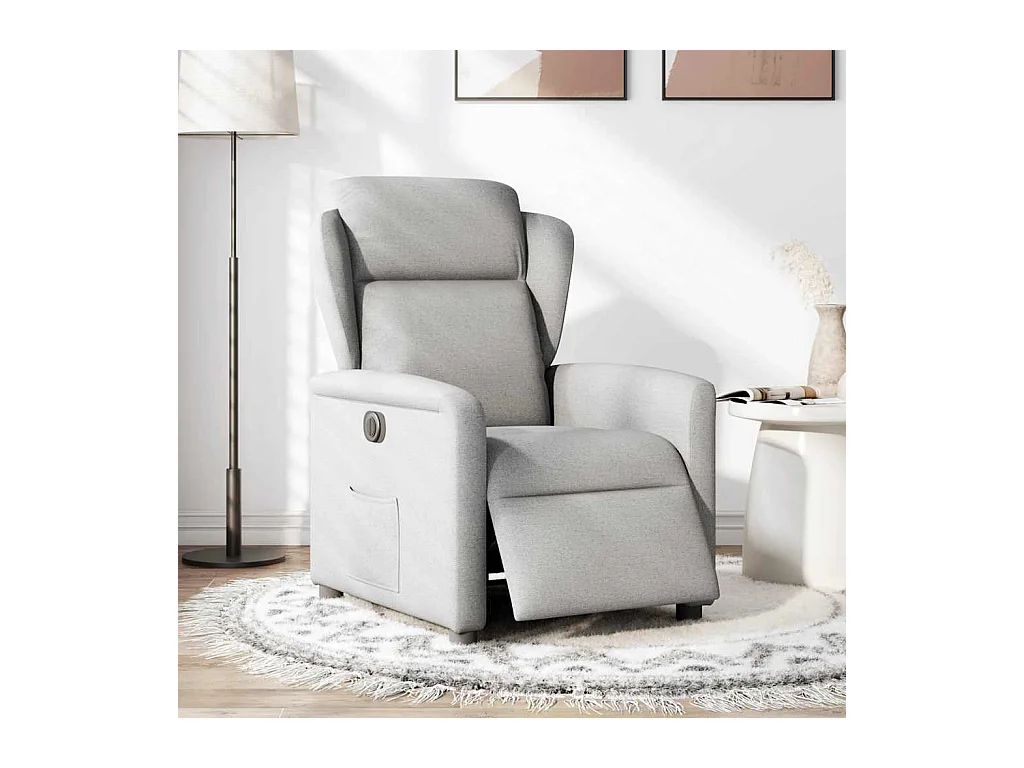 Sillón de relax | Silla | Sillón reclinable eléctrico de tela gris nube SHL5032