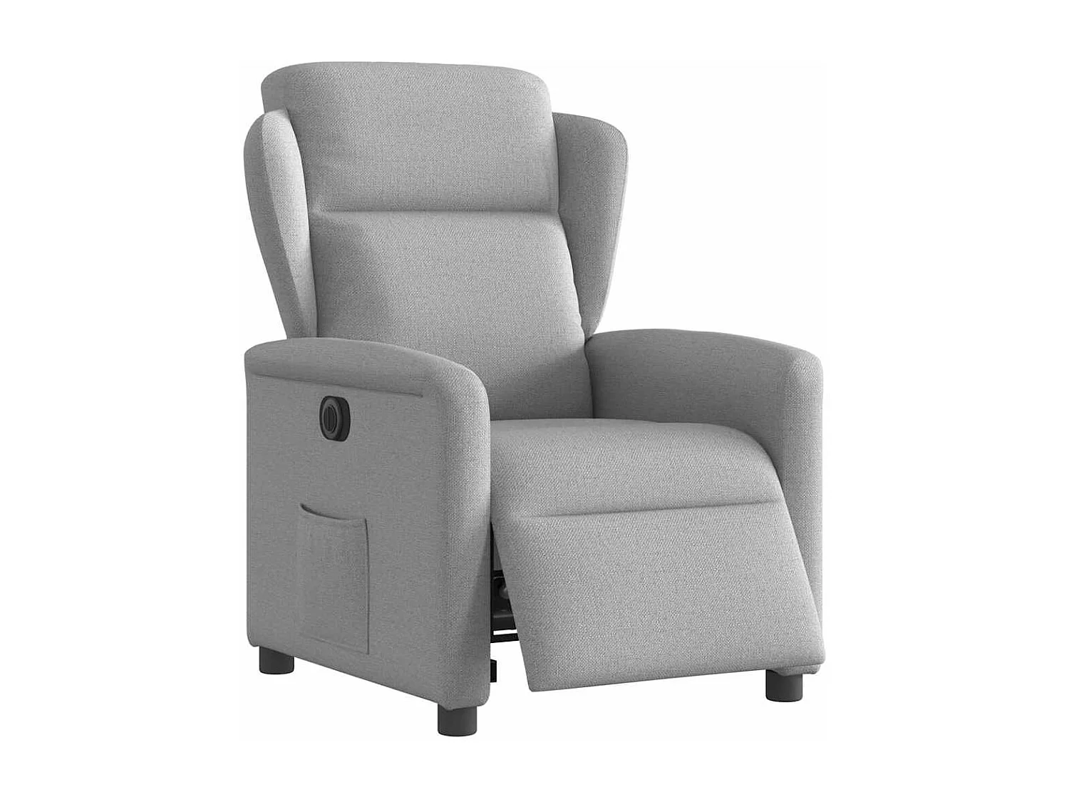 Relaxsessel Elektrisch | Lounge Sessel indoor Wolkengrau Stoff SHL86640