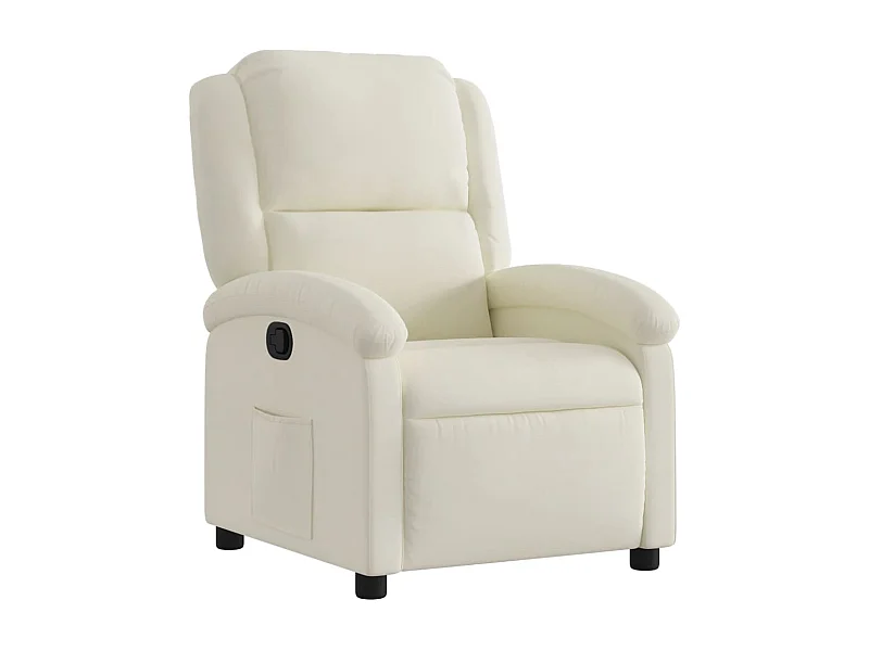 Sillón de relax | Silla | Sillón reclinable de terciopelo color crema SHL2754