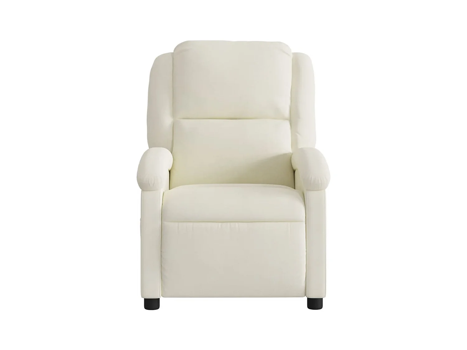 Sillón de relax | Silla | Sillón reclinable de terciopelo color crema SHL2754