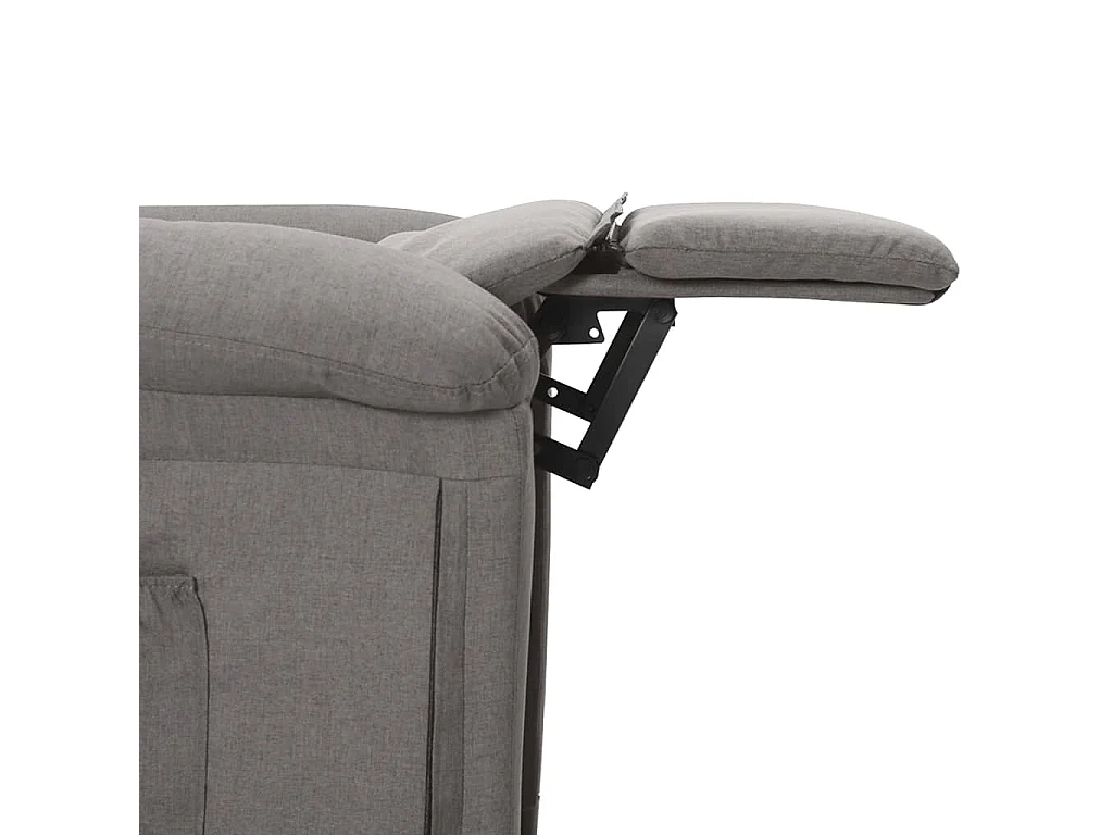 Fauteuil inclinable électrique-Chaise de relax-Fauteuil salon Gris clair Tissu SHL3725