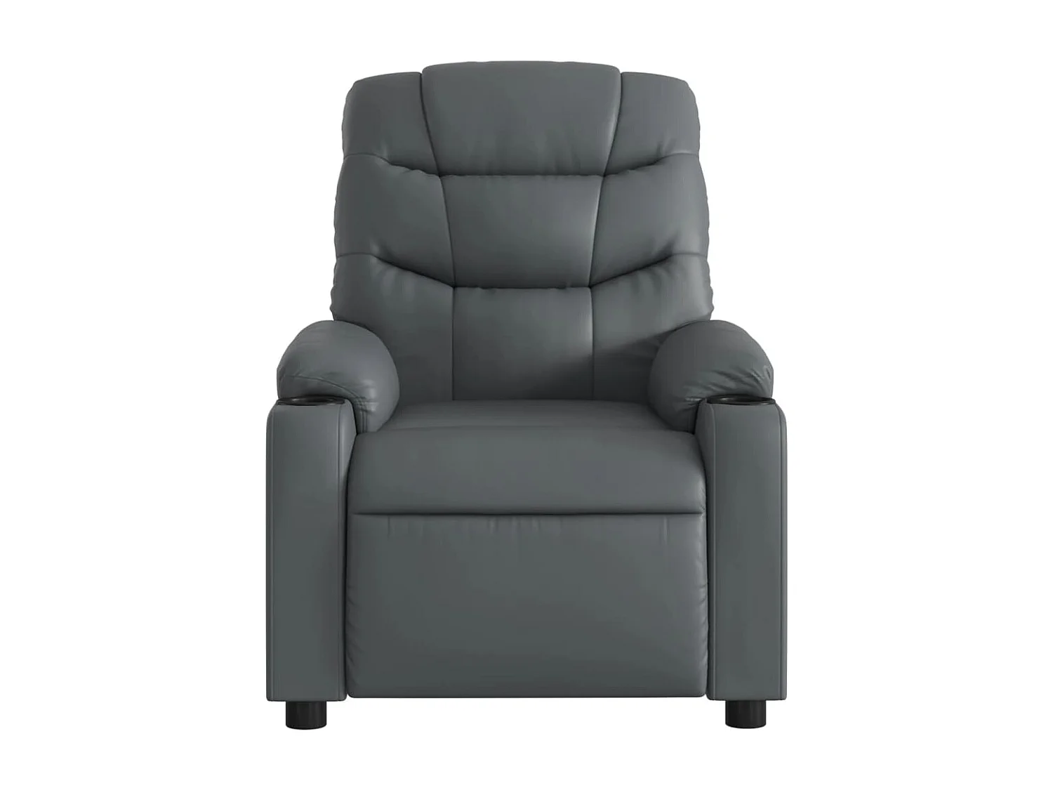 Fauteuil inclinable électrique-Chaise de relax-Fauteuil salon Gris Similicuir SHL3097