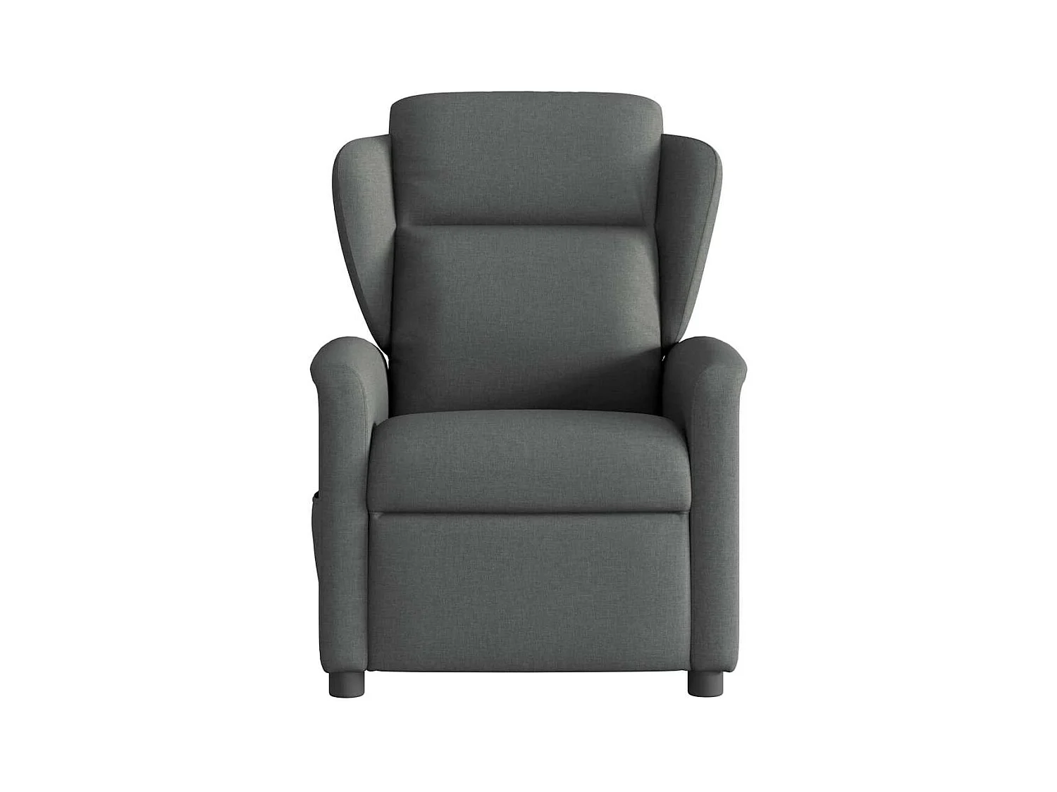 Sillón de relax | Sillón reclinable de masaje de tela gris oscuro SHL3509