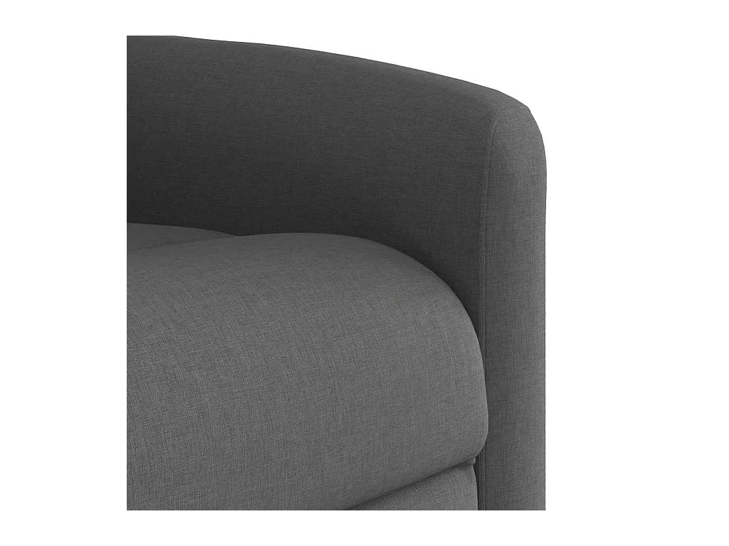 Sillón de relax | Sillón reclinable de masaje de tela gris oscuro SHL3509