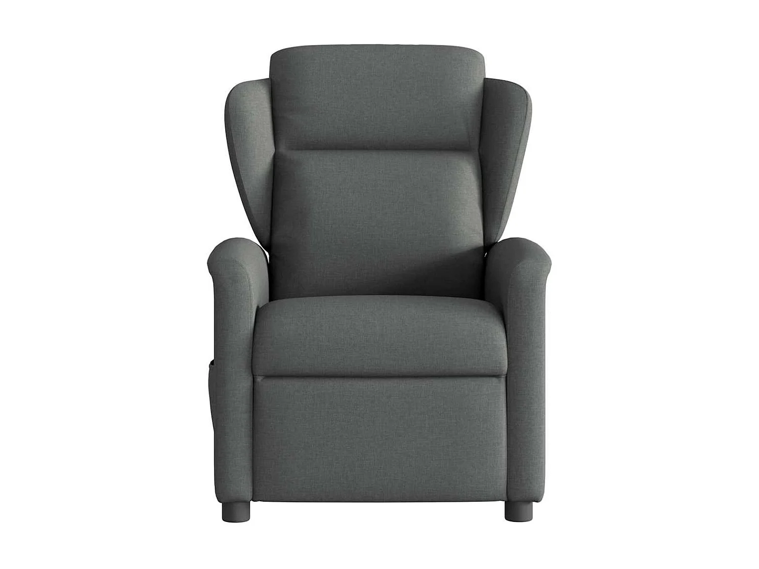 Sillón de relax | Sillón reclinable de masaje de tela gris oscuro SHL3509