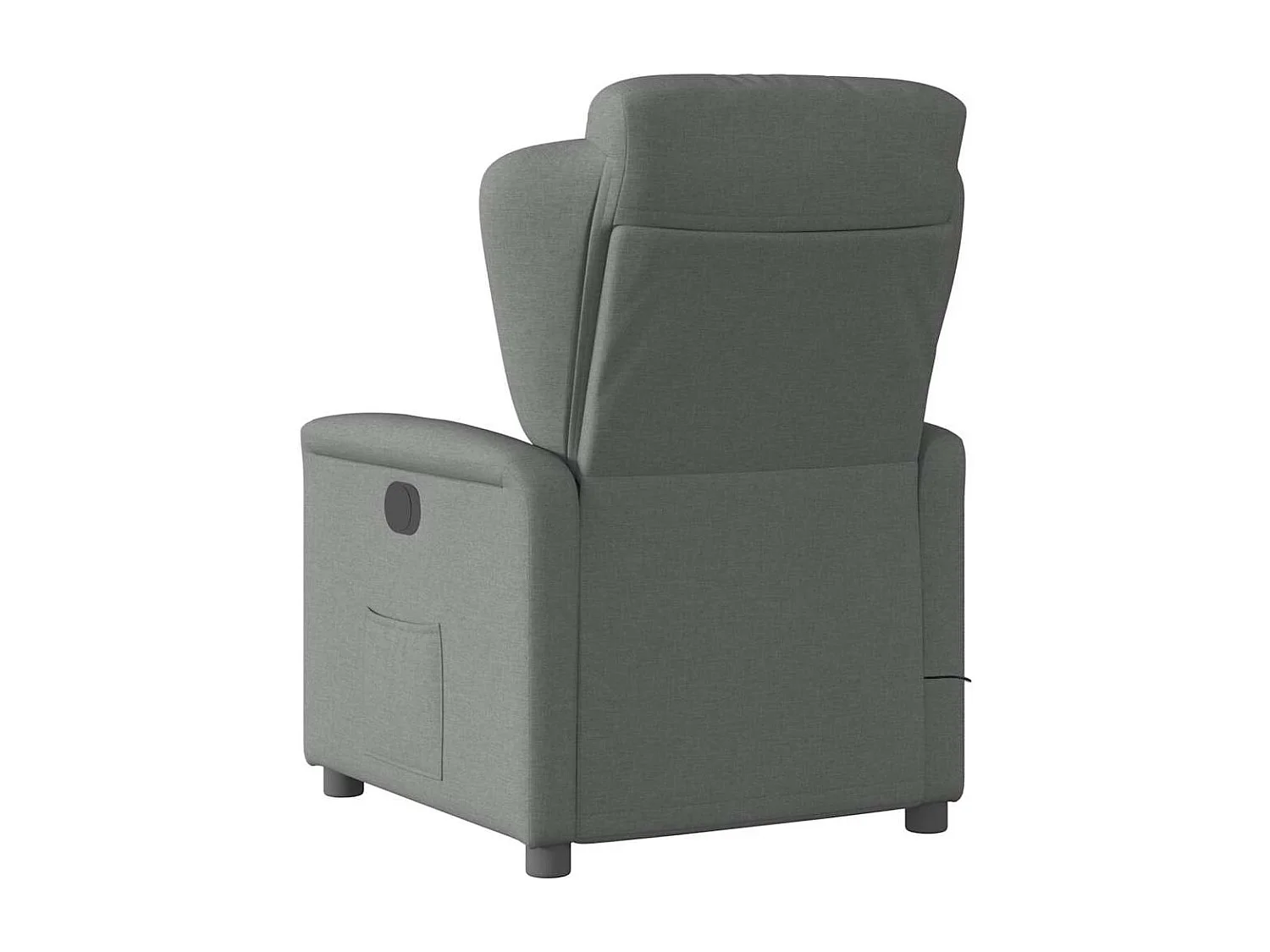 Sillón de relax | Sillón reclinable de masaje de tela gris oscuro SHL3509