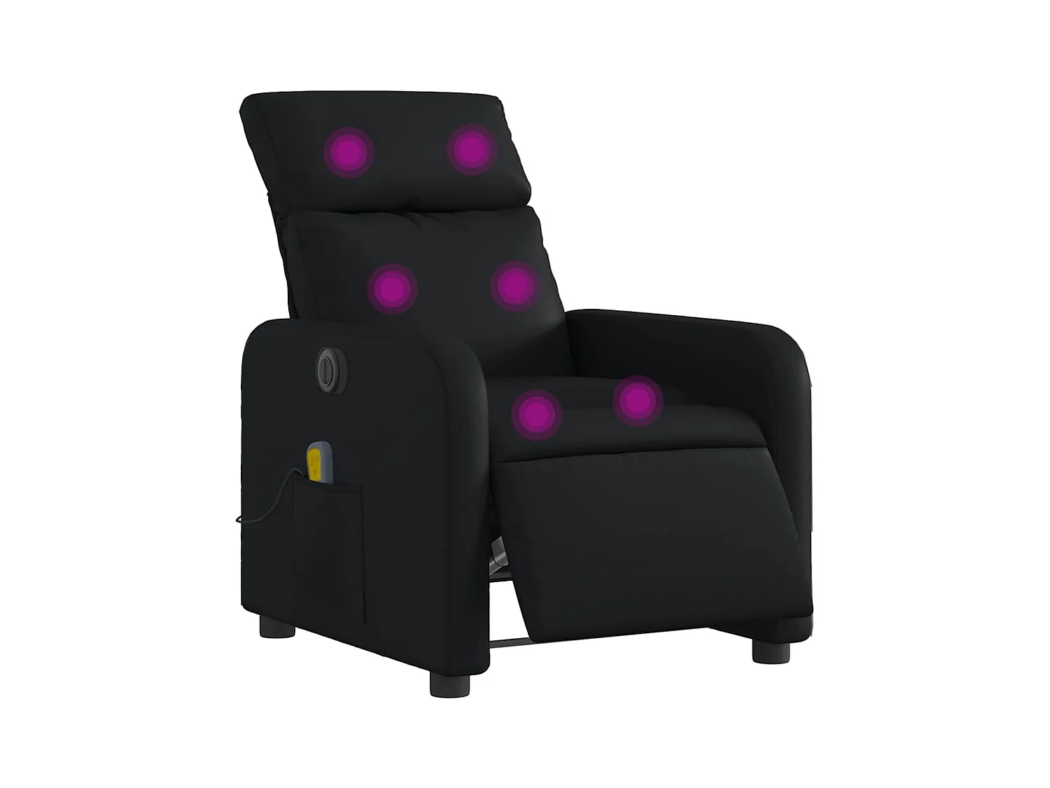 Sillón de salón | Silla | Sillón de masaje reclinable eléctrico cuero sintético negro SHL6304