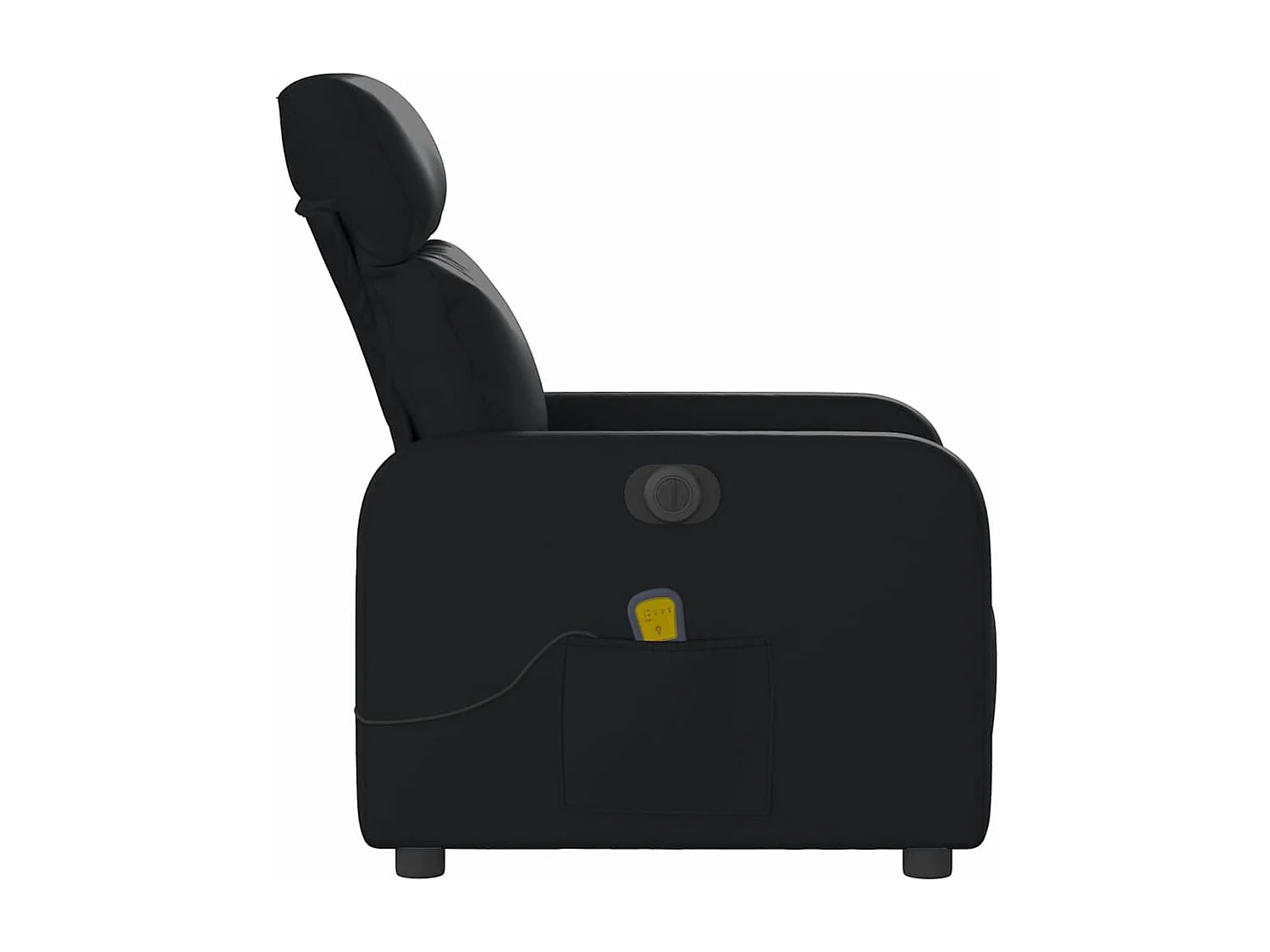 Sillón de salón | Silla | Sillón de masaje reclinable eléctrico cuero sintético negro SHL6304