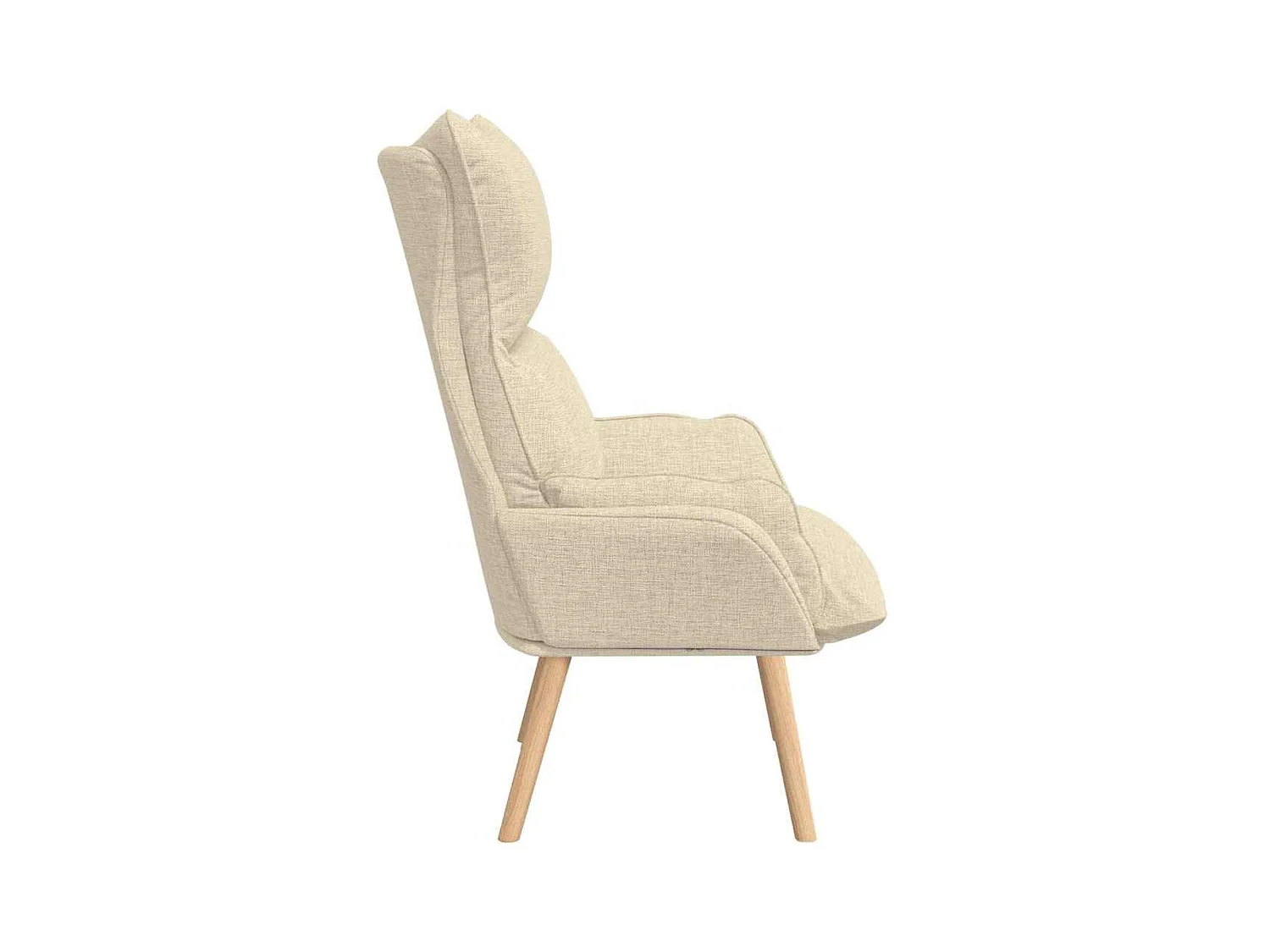 Sillón de relax | Silla Relax | Sillón de salón Crema 69x74x93 cm tela SHL6209