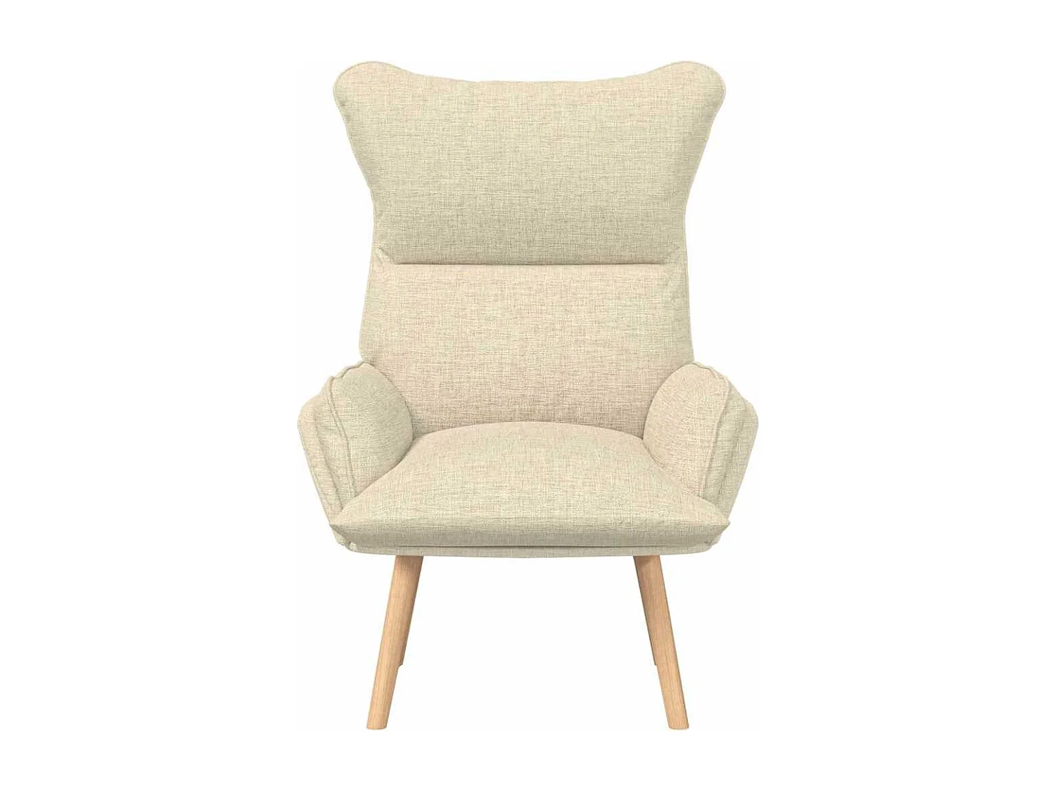 Relaxsessel | Lounge Sessel für Wohnzimmer Creme 69x74x93 cm Sherpa-Stoff SHL91610