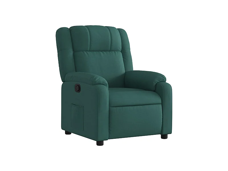 Fauteuil inclinable-Chaise de relax-Fauteuil salon vert foncé tissu SHL2223